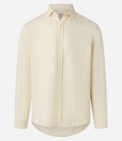 Camisa Ancha en Lino con Cuello Padre 6