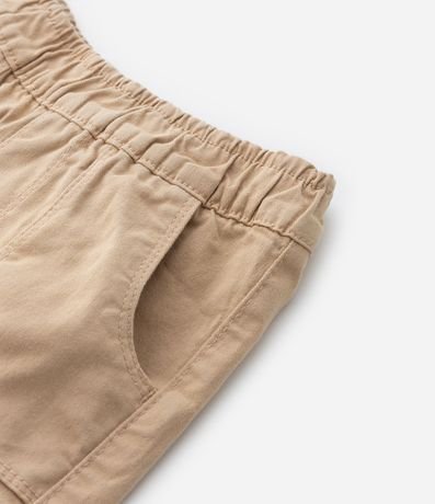 Pantalón Infantil en Sarga con Bolsillo Cargo - Talle 0 a 18 meses 4