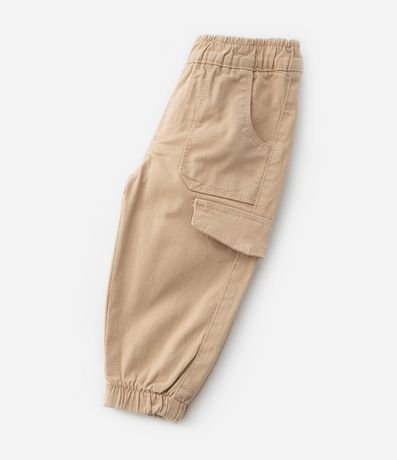Pantalón Infantil en Sarga con Bolsillo Cargo - Talle 0 a 18 meses 5