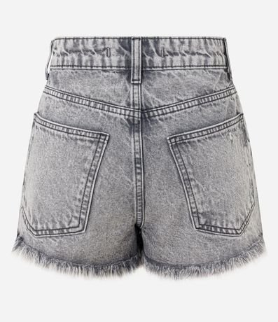 Short Slim en Jeans con Desgastados y Terminación Deshilachada 7