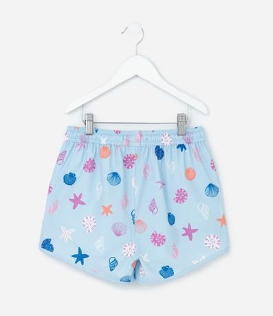 Short Infantil Runner en Microfibra Mini Ícones de Caracolas - Talle 5 a 14 años 2