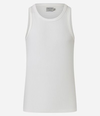 Musculosa Regular en Flamê con Textura 5