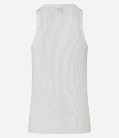 Musculosa Regular en Flamê con Textura 7