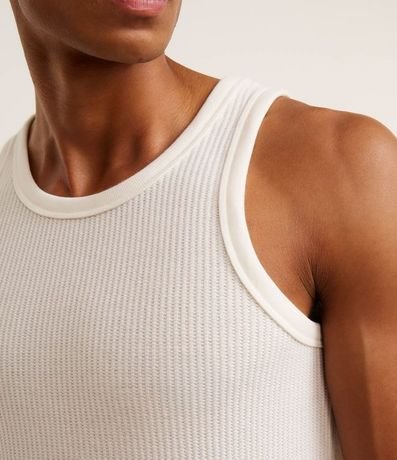 Musculosa Regular en Flamê con Textura 3