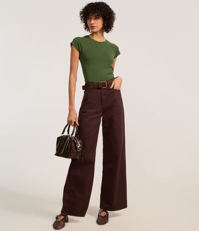 Blusa Corta en Suedine con Sisa Raglán 2