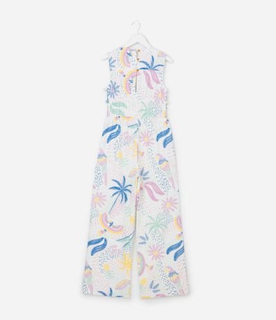 Mono Infantil en Viscolino con Estampa Tropical - Talle 5 a 14 años 2