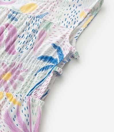 Mono Infantil en Viscolino con Estampa Tropical - Talle 5 a 14 años 4