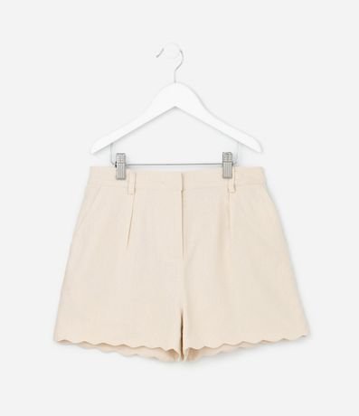 Short Sastre en Viscolino con Bajo Nube - Talle 5 a 14 años