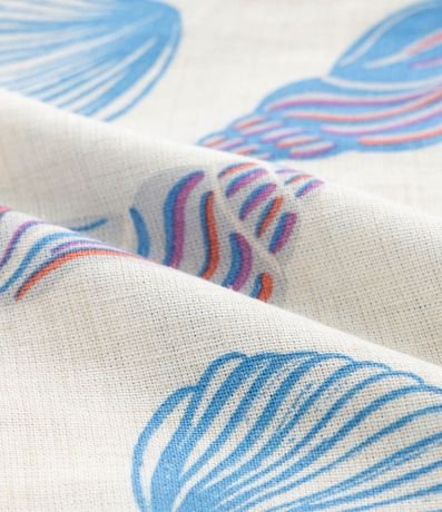 Pantalón Infantil Wide LEg en Viscolino con Estampa de Caracolas - Talle 5 a 14 años 3