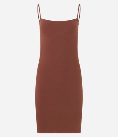 Vestido Corto en Algodón con Breteles Finos 5