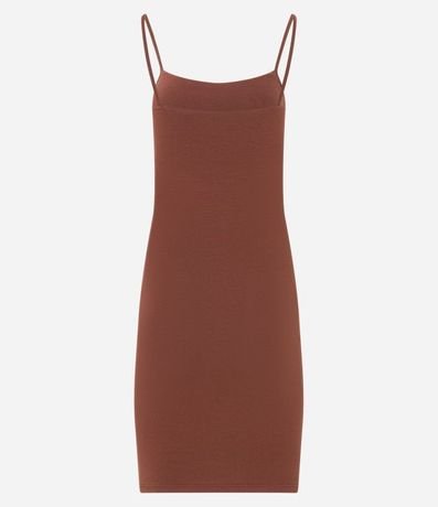 Vestido Corto en Algodón con Breteles Finos 6