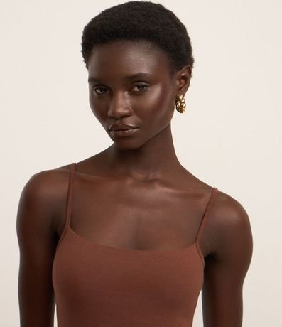 Vestido Corto en Algodón con Breteles Finos 3