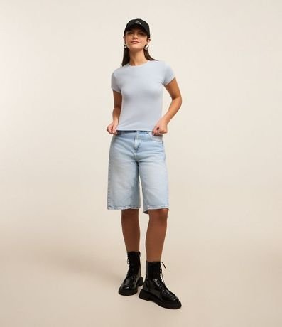 Blusa Básica Justa y Alargada en Rib 2