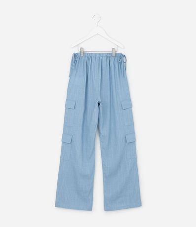 Pantalón Infantil Recto con Bolsillo Cargo - Talle 5 a 14 años 2