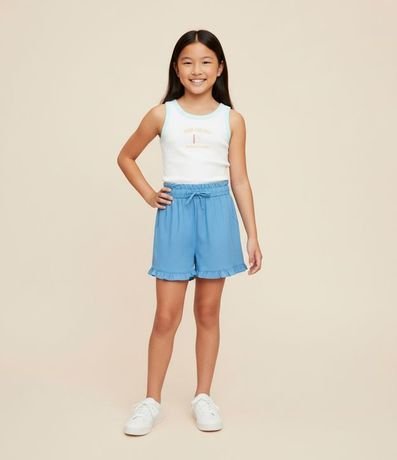 Short Clochard Infantil en Viscolino - Talle 5 a 14 años