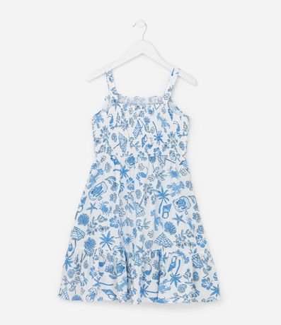 Vestido Infantil con Estampa Playera - Talle 5 a 14 años 3