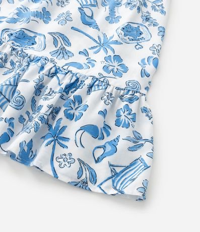 Vestido Infantil con Estampa Playera - Talle 5 a 14 años 5