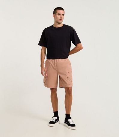 Bermuda Baggy con Bolsillo Cargo con Cremallera 1