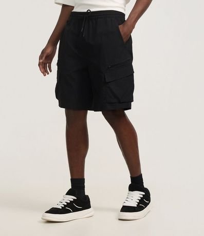 Bermuda Baggy con Bolsillo Cargo con Cremallera 2