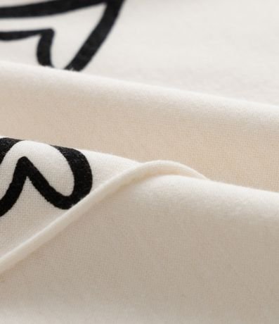 Pantalón Infantil Wide Leg con Estampa de Corazones - Talle 5 a 14 años 3