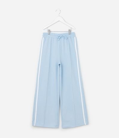 Pantalón Infantil Wide Leg con Raya Lateral - Tam  5 a  14 años 3