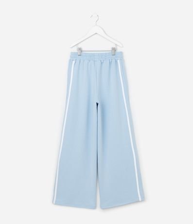Pantalón Infantil Wide Leg con Raya Lateral - Tam  5 a  14 años 4