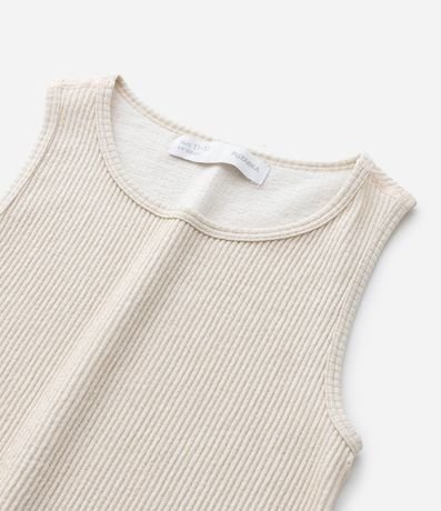 Musculosa Infantil Seamless con Brillos y Acanalada - Talle 5 a 14 años 2