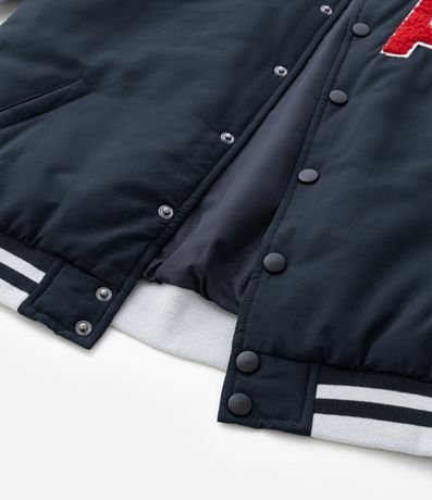 Campera Bomber Infantil con Recortes Contrastante - Talle 5 a 14 años 8