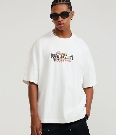Remera Oversized en Algodón con Estamoa Frente y espalda Adrenaline 3