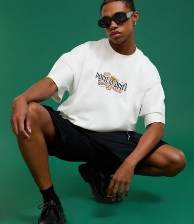 Remera Oversized en Algodón con Estamoa Frente y espalda Adrenaline 4