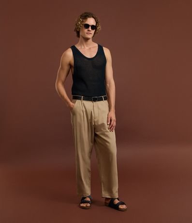 Musculosa con Efecto Ganchillo y Cuello Redondo 2