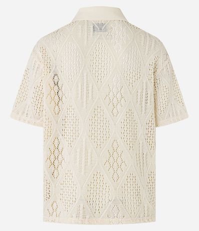 Camisa Polo en Punto con Textura Punto Abierto 10