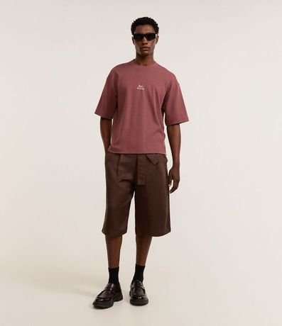 Remera Boxy en Algodón con Estampa Lettering 2