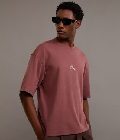 Remera Boxy en Algodón con Estampa Lettering 4