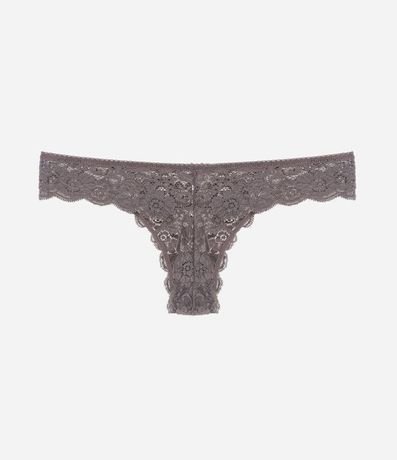 Bombacha Bikini Hilo en Encaje Floral con Moña en la Cintura 6