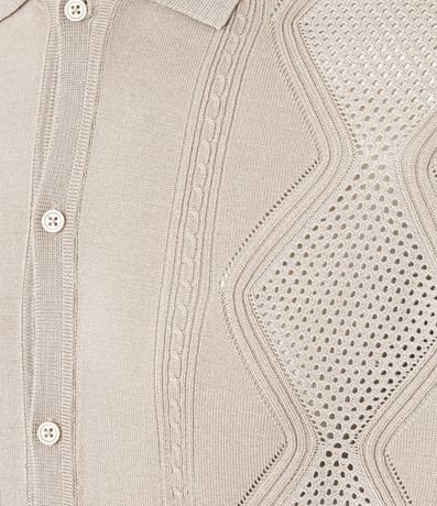 Camisa  em Viscosa con Texturizado Argyle 8
