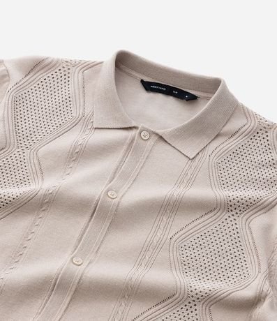 Camisa  em Viscosa con Texturizado Argyle 10