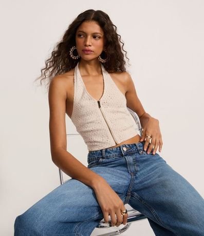 Blusa Texturizada Frente Única en Laise