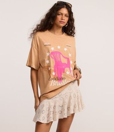 Pollera Ajustada Corta con Punto Cutout y Bajo de Volado 2