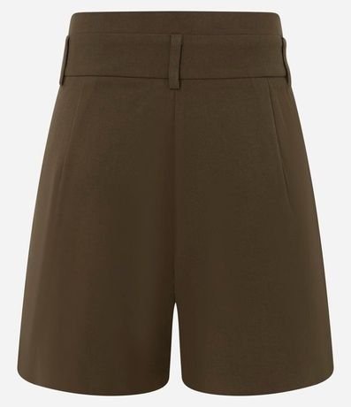 Short Recto Sastre con Cintura Alta y Medio Cinturón Delantero 6