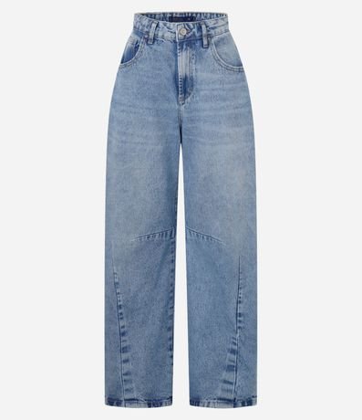 Pantalón Barrel en Jeans con Recortes en la Parte Baja 5