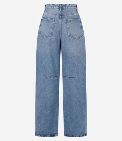 Pantalón Barrel en Jeans con Recortes en la Parte Baja 6