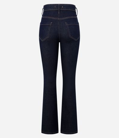 Pantalón Bootcut en Jeans Raw con Cintura Alta 7