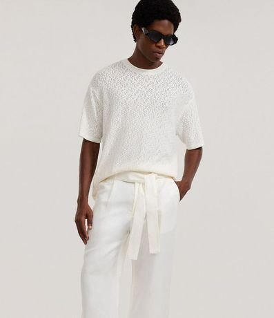 Pantalón Wide Leg en Liocel con Cinturón Sastre 3