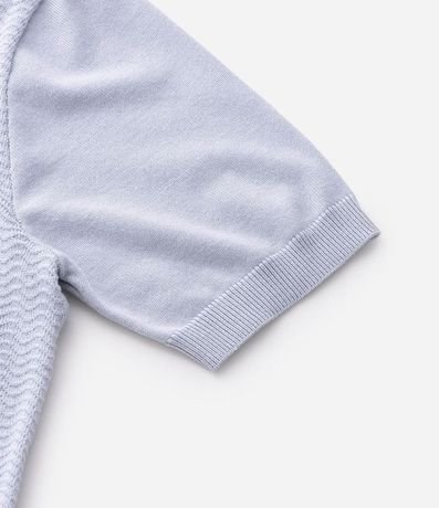 Polo Slim en Viscosa Texturizada con Cremallera 4