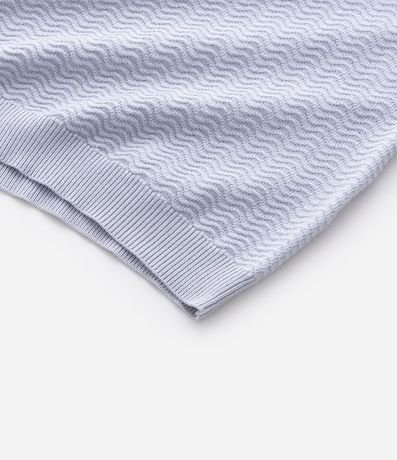 Polo Slim en Viscosa Texturizada con Cremallera 5