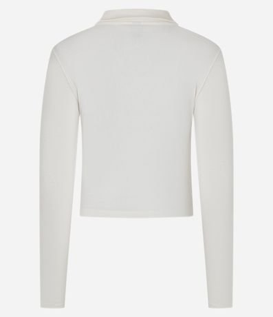 Blusa en Algodón con Cuello Polo y Bordado de Ancora 7