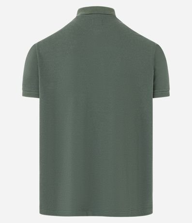 Camisa Polo Regular en Algodón con Bolsillo Texturizada 3
