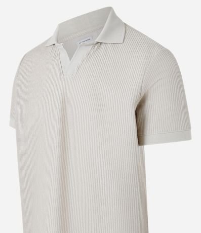 Camisa Polo Regular en Algodón con Textura 6