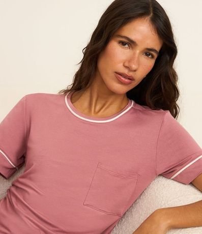 Pijama Short Doll en Viscosa con Short Estampado Floral 2